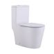 Унітаз-моноблок підлоговий Qtap Swan Ultra Quiet безобідковий з сидінням Soft-close WHITE QT16226080AW SD00052582 фото 1