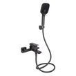 Змішувач для ванни Qtap Gemini (з душовим гарнітуром) QTGEM259GMB45684 Gunmetal Black PVD, латунь, графіт