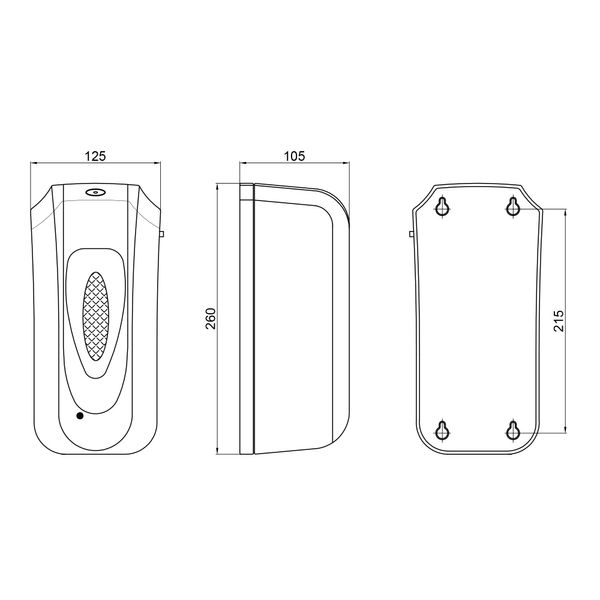 Дезинфектор Qtap Pohodli 6V бесконтактный DZ600WP White (Dezinfektor) SD00042882 фото