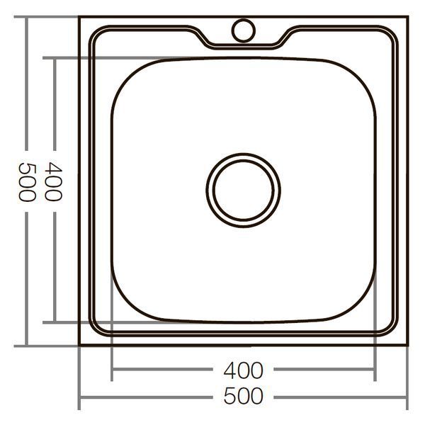 Кухонна мийка накладна Zerix Z5050-04-160E (Satin) (ZX1608) ZX1608 фото