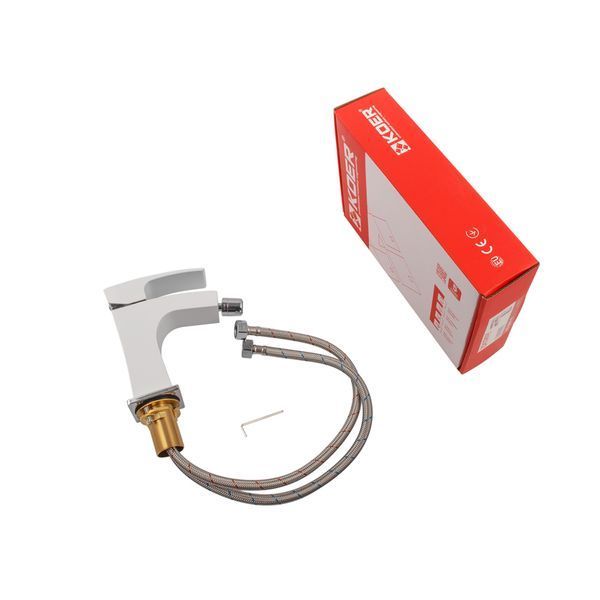 Смеситель для биде Koer KB-20007-04 (Цвет хром+белый) (KR5158) KR5158 фото
