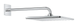 Верхний душ с настенным кронштейном Grohe Rainshower Mono (26563000) 26563000 фото 1