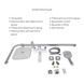 Набор смесителей Wawel 001 + Wawel 1030 White SD00052491 фото 4
