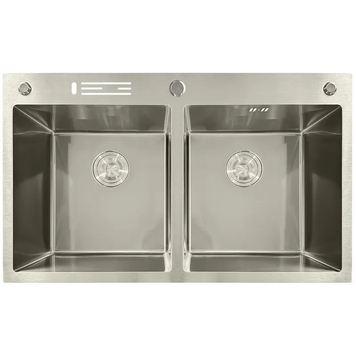 Мойка из нержавеющей стали MIXXUS MH8350-DK NANO-SILVER (3.0/0.8) цвет нержавейка (MI7052) MI7052 фото