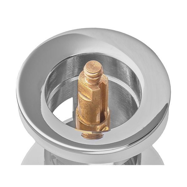 Донный клапан для раковины Koer PW-09-01 1 1/4'' с переливом автоматический СLICK-СLACK (Цвет хром) (KR5796) KR5796 фото