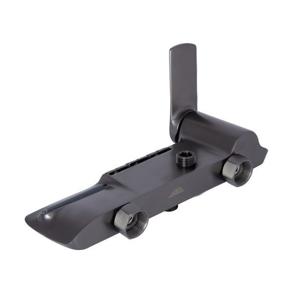 Душова система універсальна Qtap Slavonice з водоспадом QTSLA111GMB45905 Gunmetal Black PVD, латунь, графіт SD00052029 фото