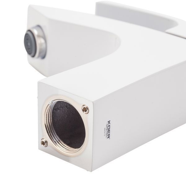 Змішувач для умивальника Koer KB-10007-04 (Колір хром+білий) (KR5149) KR5149 фото