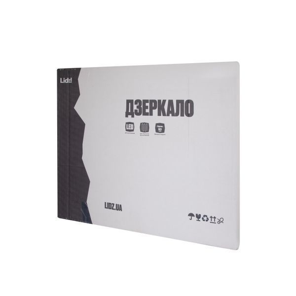 Дзеркало Lidz Orion (OR2) 700х800 з LED-підсвічуванням Touch, з антизапотіванням, з димером, рег. яскравості LDOR70080049293 SD00055417 фото