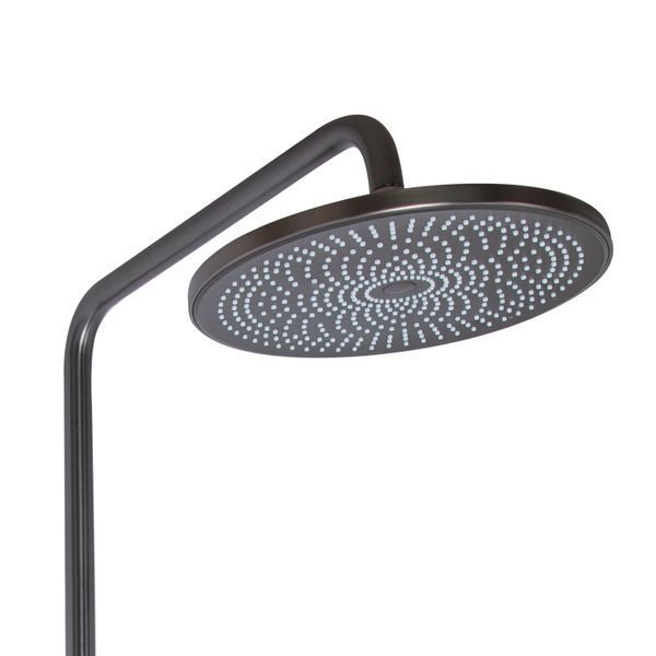 Душова система універсальна Qtap Slavonice з водоспадом QTSLA111GMB45905 Gunmetal Black PVD, латунь, графіт SD00052029 фото