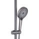 Душова система універсальна Qtap Slavonice з водоспадом QTSLA111GMB45905 Gunmetal Black PVD, латунь, графіт SD00052029 фото 4
