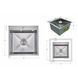 Мойка для кухни интегрированная Lidz Handmade H4545H Decor Honeycomb 2,5/0,5 мм LDH4545HDEC49437 SD00055561 фото 2