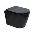 Унітаз підвісний Qtap Scorpio Ultra Quiet безобідковий з сидінням Soft-close MATT BLACK QT14332380AMB SD00052569 фото