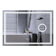 Зеркало Mixxus Premium QUADRO MR20-120x80 с Led Touch, Anti-fog, димером, регулятором яркости, линзой (MP6624)