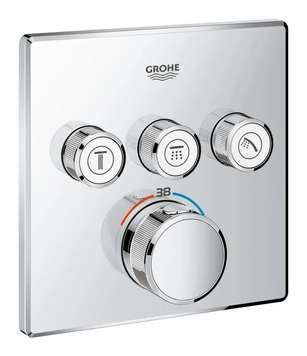 Термостат прихованого монтажу на 3 споживача Grohe Grohtherm SmartControl (29126000) 29126000 фото