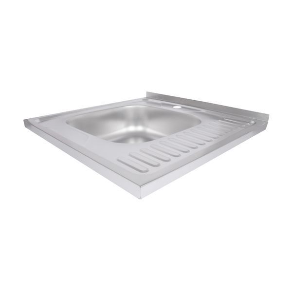 Кухонна мийка Brinex 6060-L 0,6 мм Satin (BRIN6060LSAT06) SD00054106 фото