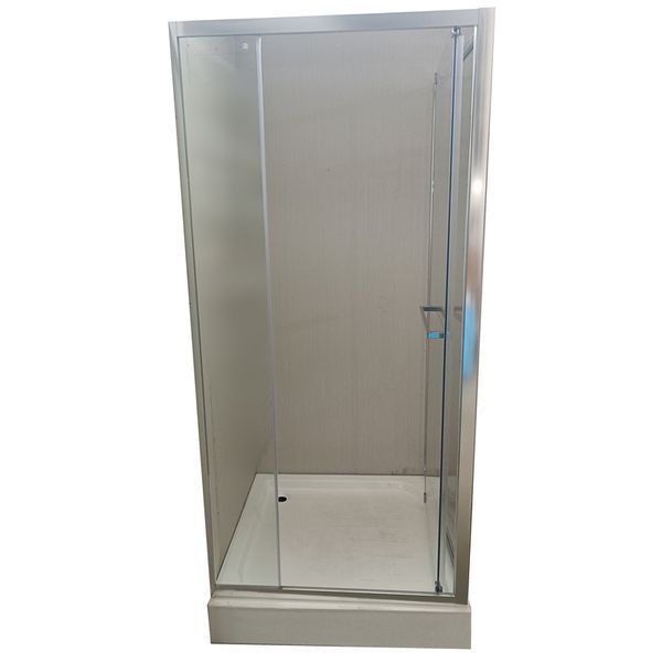 Душевая кабина с низким поддоном Mixxus Style SCT01-90x90x200-TR Chrome прозрачное стекло 6мм (MI8433) MI8433 фото