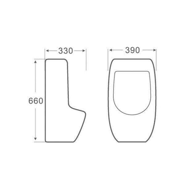 Пісуар підвісний Qtap Crow з краном-дозатором 360x285x675 White QT0588112HW SD00045970 фото