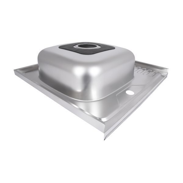 Кухонна мийка Brinex 6060-L 0,6 мм Satin (BRIN6060LSAT06) SD00054106 фото