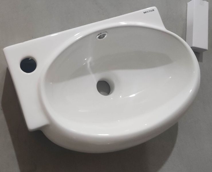 Раковина подвесная Mixxus Premium DIVERSE-1201-R 400х215х140mm с отверстием под смеситель и переливом (MP6506) MP6506 фото