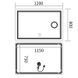 Зеркало Mixxus Premium QUADRO MR20-120x80 с Led Touch, Anti-fog, димером, регулятором яркости, линзой (MP6624) MP6624 фото 4