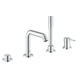 Одноважільний змішувач для ванни на 4 отвори Grohe Essence (25251001) 25251001 фото 1