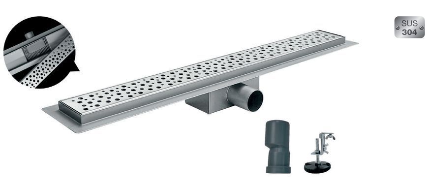 Душевой трап из нержавеющей стали SUS304 Koer FD20-70x700 (KR3275) KR3275 фото