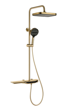 Душова колона з термостатичним змішувачем Mixxus Premium SPACE-009-J Brushed gold, 3 режими (MI6541) MI6541 фото