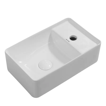 Раковина подвесная Mixxus Premium QUADRO-1201-L 430х265х135mm с отверстием под смеситель и переливом (MP6505) MP6505 фото