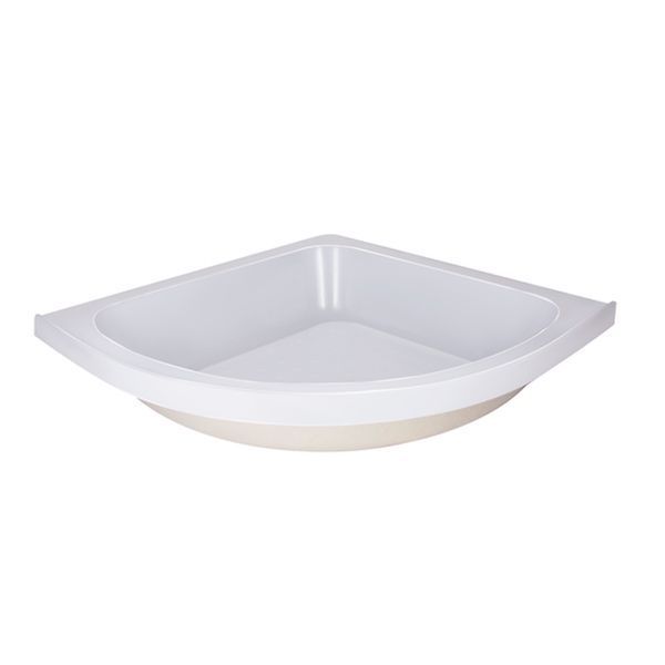 Lidz Latwa SC80x80.SAT.MID.FR Душевая кабина полукруглая, стекло Frost 4 мм + Lidz Душевой поддон KAPIELKA ST80x80x26, с панелью SD00050785 фото