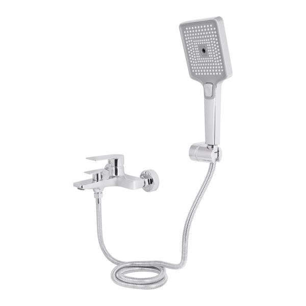 Смеситель для ванны Qtap Aries (c душевым гарнитуром) QTARI259CRM45559 Chrome SD00051683 фото