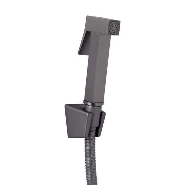Змішувач для раковини Qtap Gemini (з гігієнічним душем) QTGEM272GMB45692 Gunmetal Black PVD, латунь, графіт SD00051816 фото