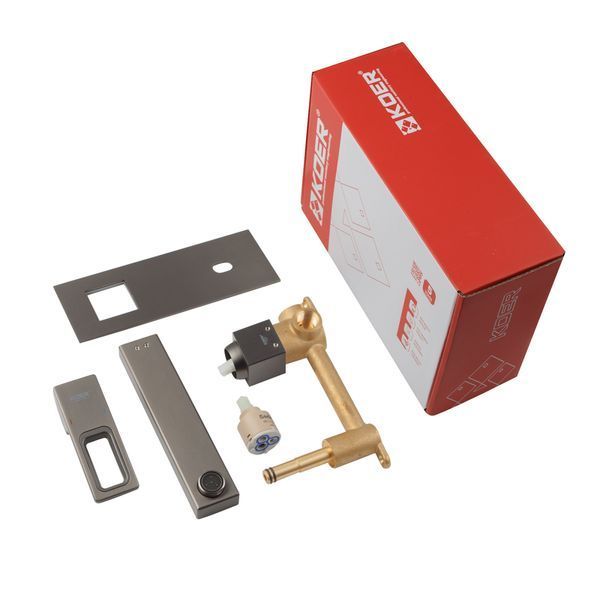 Змішувач для умивальника вбудований Koer KB-16009-07 (Колір графіт) (KR5981) KR5981 фото