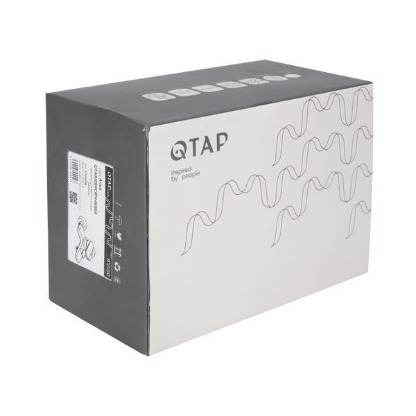 Смеситель для ванны Qtap Aries (c душевым гарнитуром) QTARI259CRM45559 Chrome SD00051683 фото