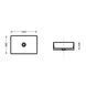 Раковина накладная Qtap Virgo N прямоугольная без донного клапана WHITE QT18116308W SD00052613 фото 2