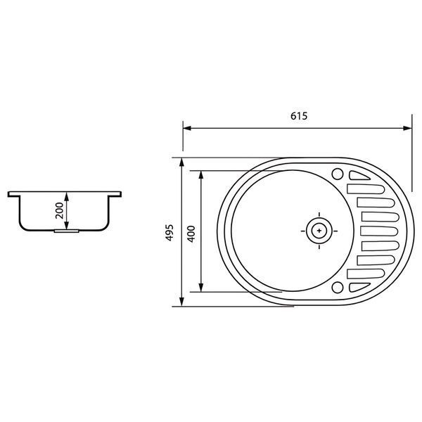 Мийка кухонна Zerix ZS-6250R-12 Коричнева (ZX4552) ZX4552 фото