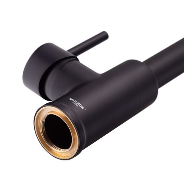 Смеситель для кухни с изливом пружина Mixxus Premium SPRING 017 BLACK (MI6951) MI6951 фото