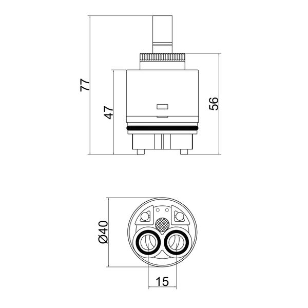 Картридж для змішувача Lidz Repair 40N (k40) LDREP40N35805 SD00041908 фото