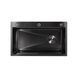 Мойка для кухни интегрированная Lidz Handmade H7545B Brushed Black PVD 3,0/1,0 мм LDH7545BRUBLM49458 SD00055582 фото 3