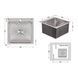 Мийка для кухні інтегрована Lidz Handmade H5050 (LDH5050BRU35375) Brushed Steel 3,0/1,0 мм SD00041479 фото 2