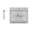 Мийка для кухні інтегрована Lidz Handmade H5045 (LDH5045BRU35383) Brushed Steel 3,0/1,0 мм SD00041487 фото