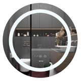 Дзеркало Mixxus PLAIN MC02-80 з Led Touch, Anti-fog, димером, регулятором яскравості, годинником (MI6931) MI6931 фото