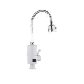 Проточний кран-водонагрівач для кухні на три режими Lidz Warm 062 LDWAR062WCR49099 White/Chrome SD00055223 фото