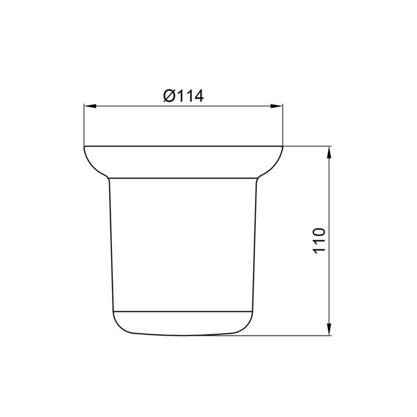 Колба для йоржика Lidz Oreo 0520 (матове скло) LDORE0520CRM37455 Chrome SD00043558 фото