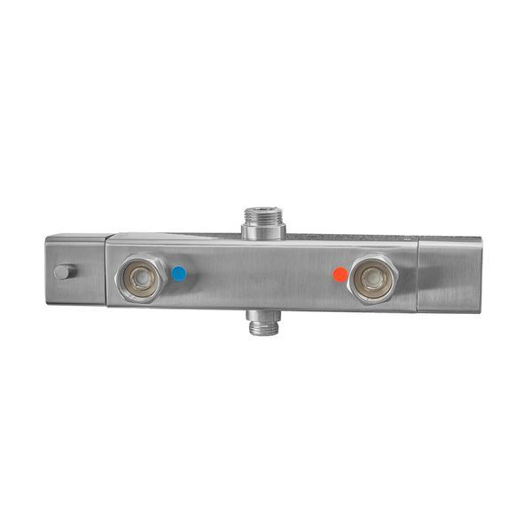 KOER KI-53017-02 Душова колона з термостатичним змішувачем, 2 функціі, з нержавіючої сталі SUS304 (Колір нерж) (KR5547) KR5547 фото