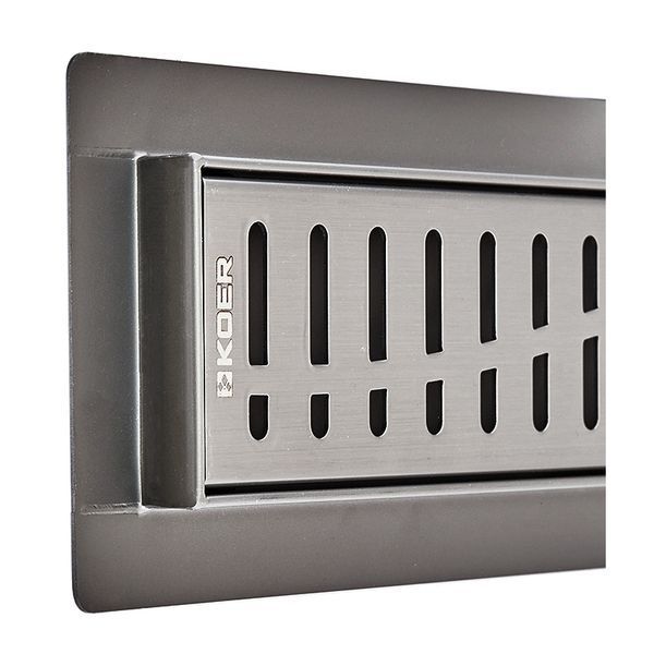 Душевой трап из нержавеющей стали SUS304 Koer FD35-70x500-Graphite (Цвет графит) (AC0657) AC0657 фото