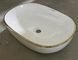 Раковина накладная Mixxus Premium ELLIPSE-0105 EDGE GOLD 600х400х150mm (MP6564) MP6564 фото 4