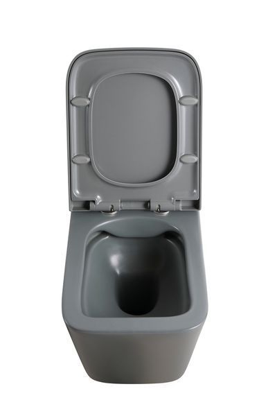 Унітаз підвісний Mixxus Premium QUADRO-0305-R GRAY 510x350x345mm система змиву RIMLESS (MP6656) MP6656 фото