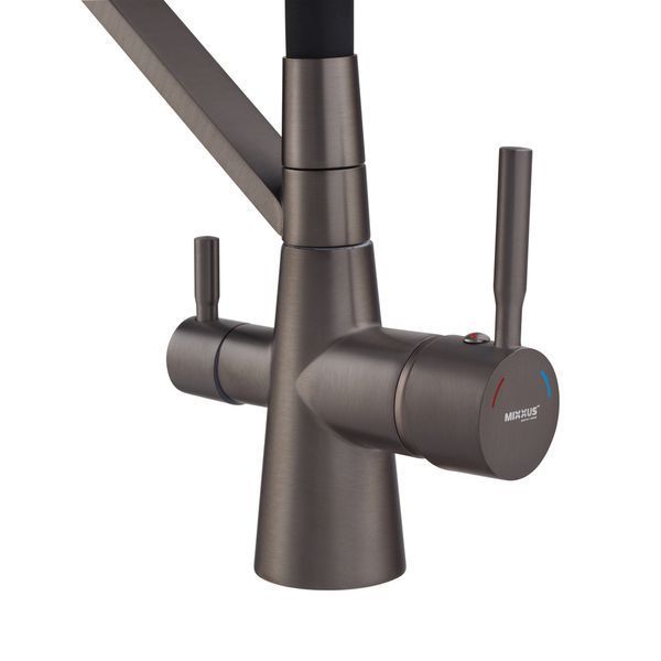 Змішувач для кухні Mixxus Premium Magnet 021 GRAPHITE REFL.BLACK (MI6975) MI6975 фото