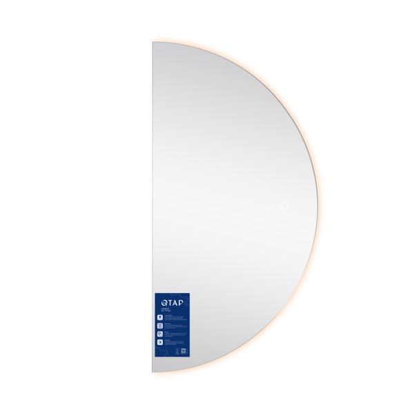 Дзеркало Qtap Taurus HR800 з LED-підсвічуванням Touch, з антизапотіванням, з димером, рег. темп. кольору (3000-6500K) QTTAUHR800 SD00055398 фото