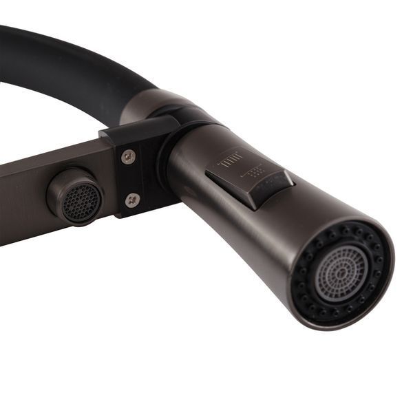 Змішувач для кухні Mixxus Premium Magnet 021 GRAPHITE REFL.BLACK (MI6975) MI6975 фото